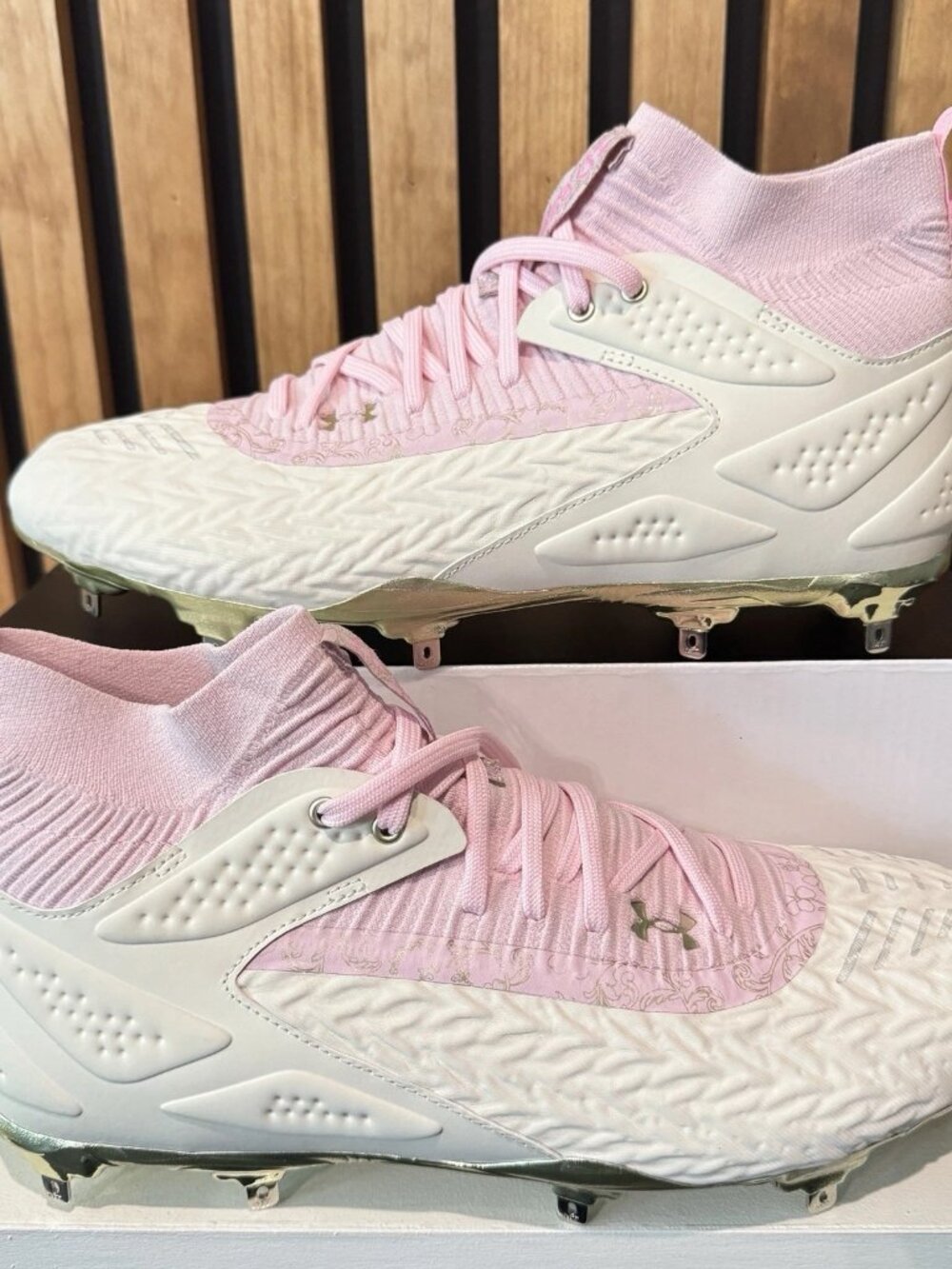 Under Armour Juan Soto 2025 Mothers Day PE Baseball Cleats Mets RARE Mens Sz 11